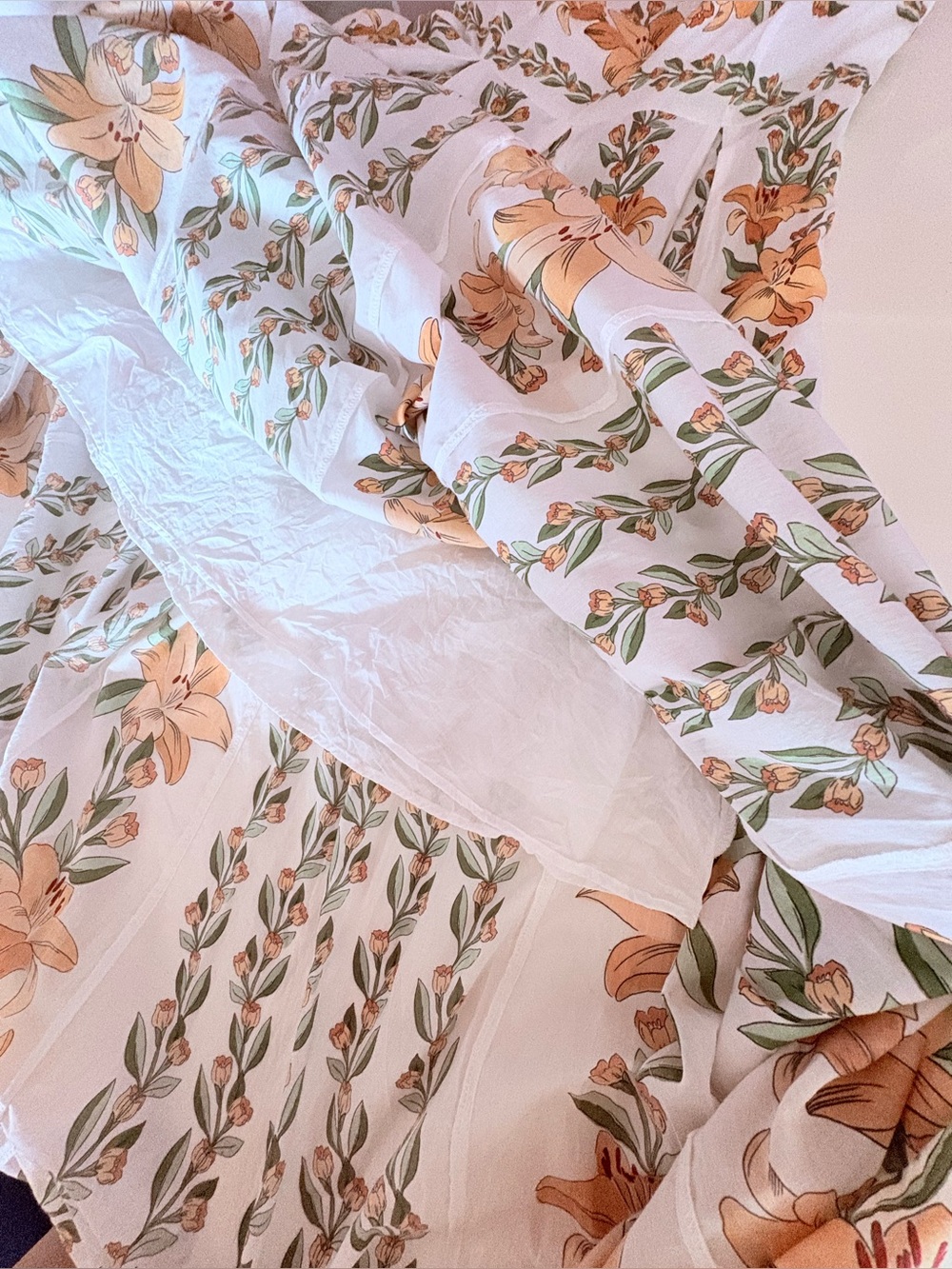 FARM Rio White Dress with Orange Floral Print - Picture 12 of 15